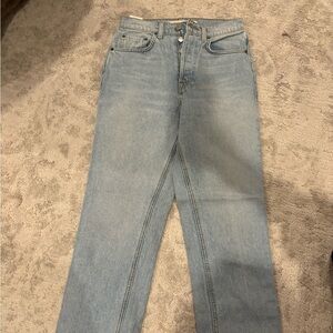 GRLFRND Light Blue Straight Leg Cassidy Jeans